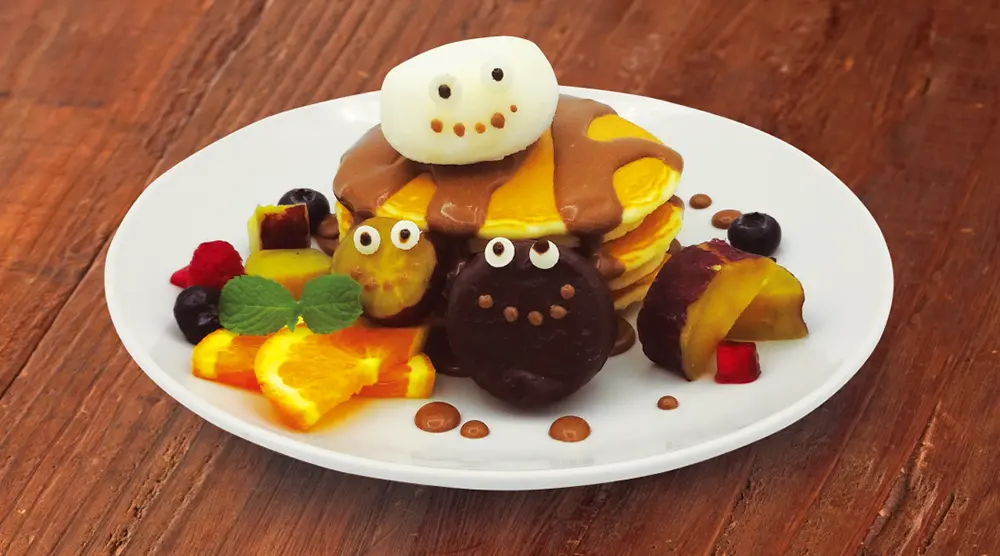 ハロウィンおばけのパンケーキ